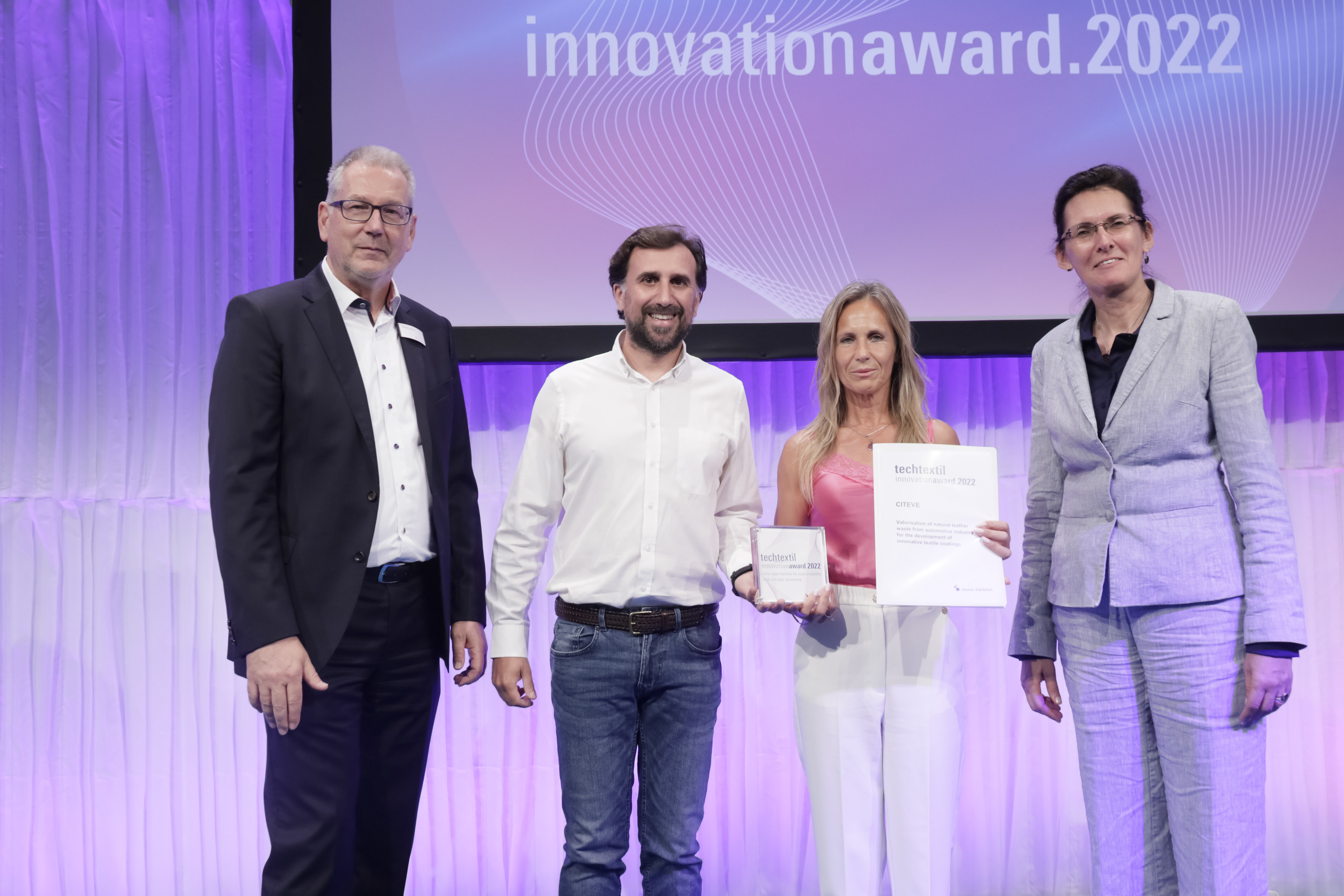 Techtextil + Texprocess Innovation Award 2022 / CITEVE