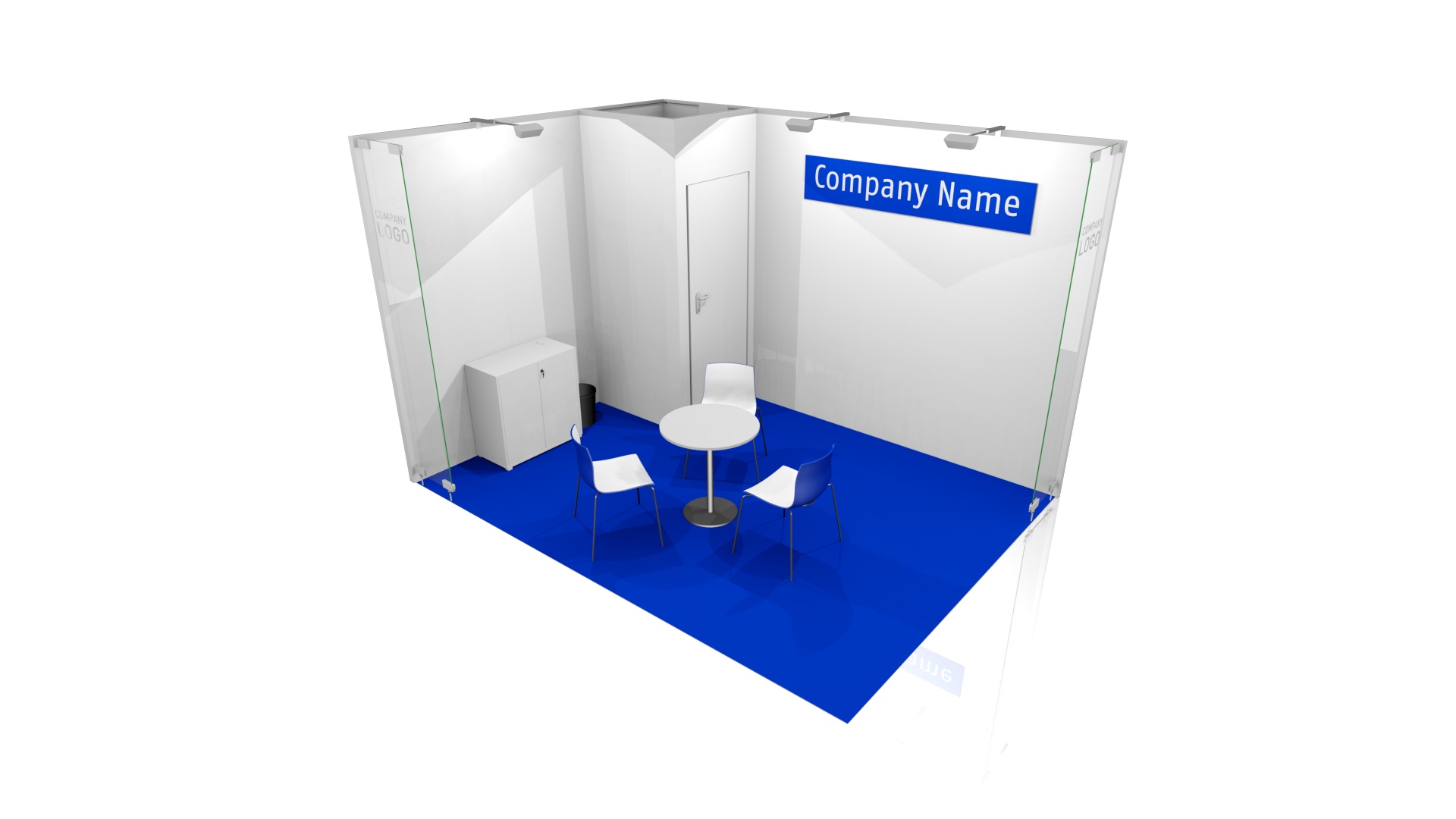 Fully-equipped stand 12 sqm