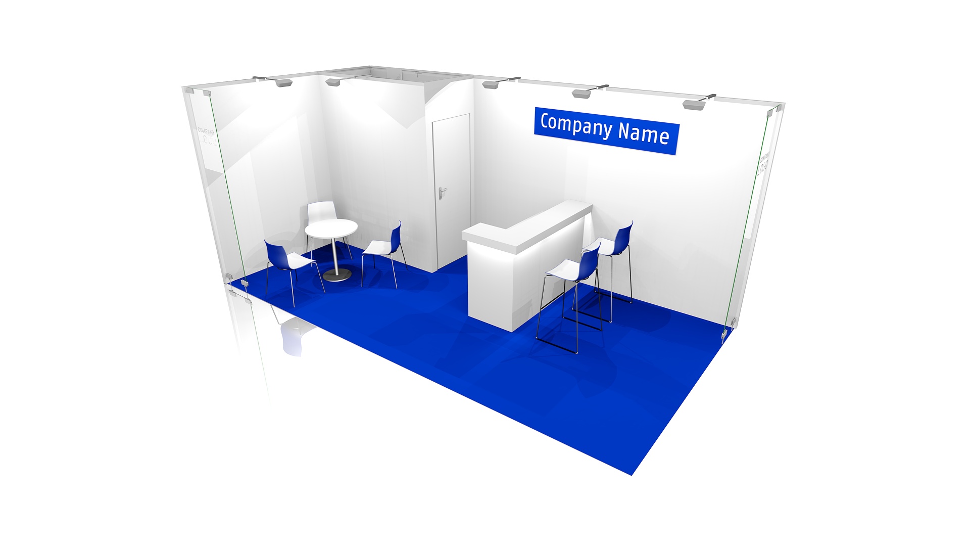 Fully-equipped stand 18 sqm