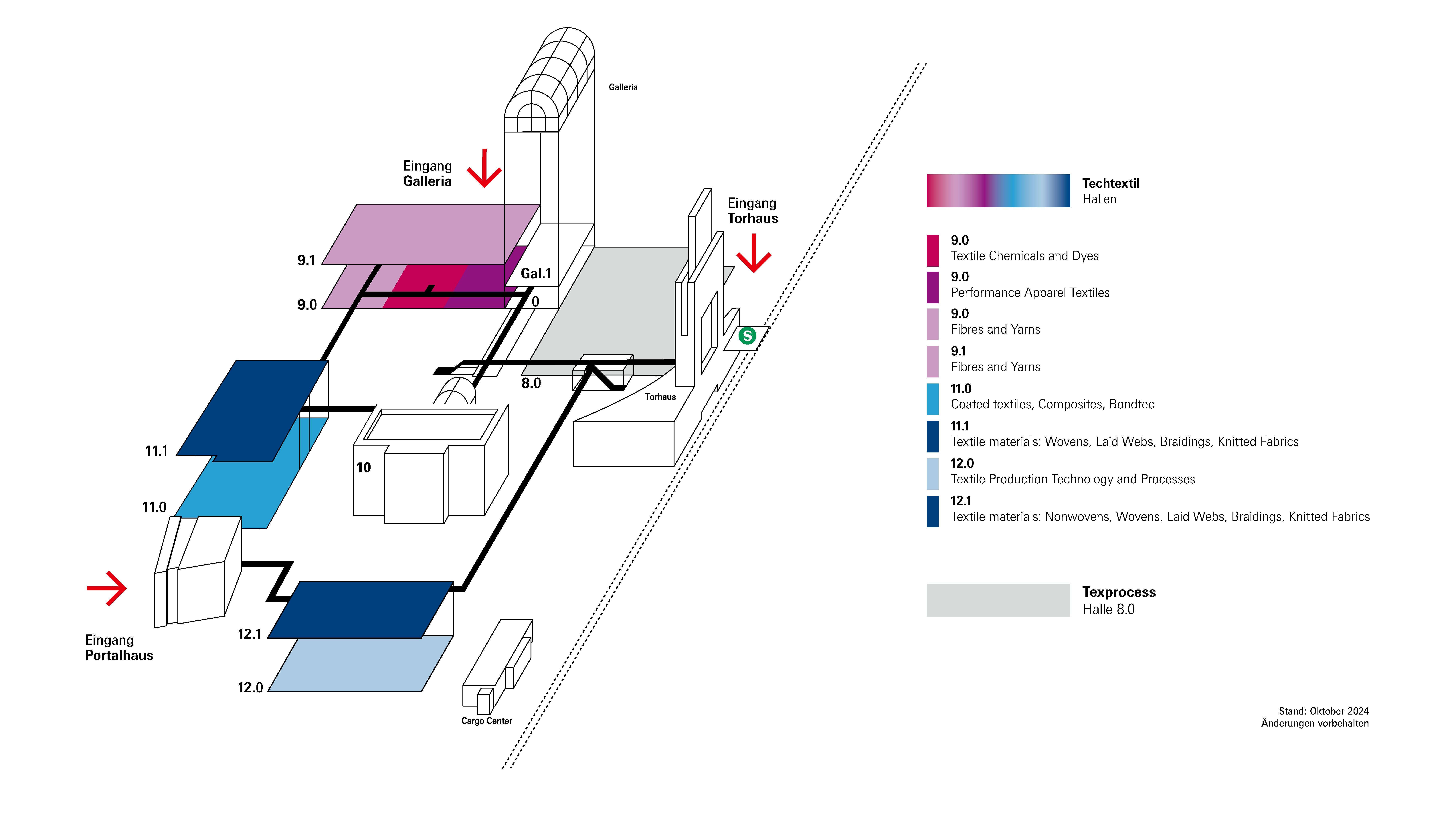 Techtextil Geländeplan 2026