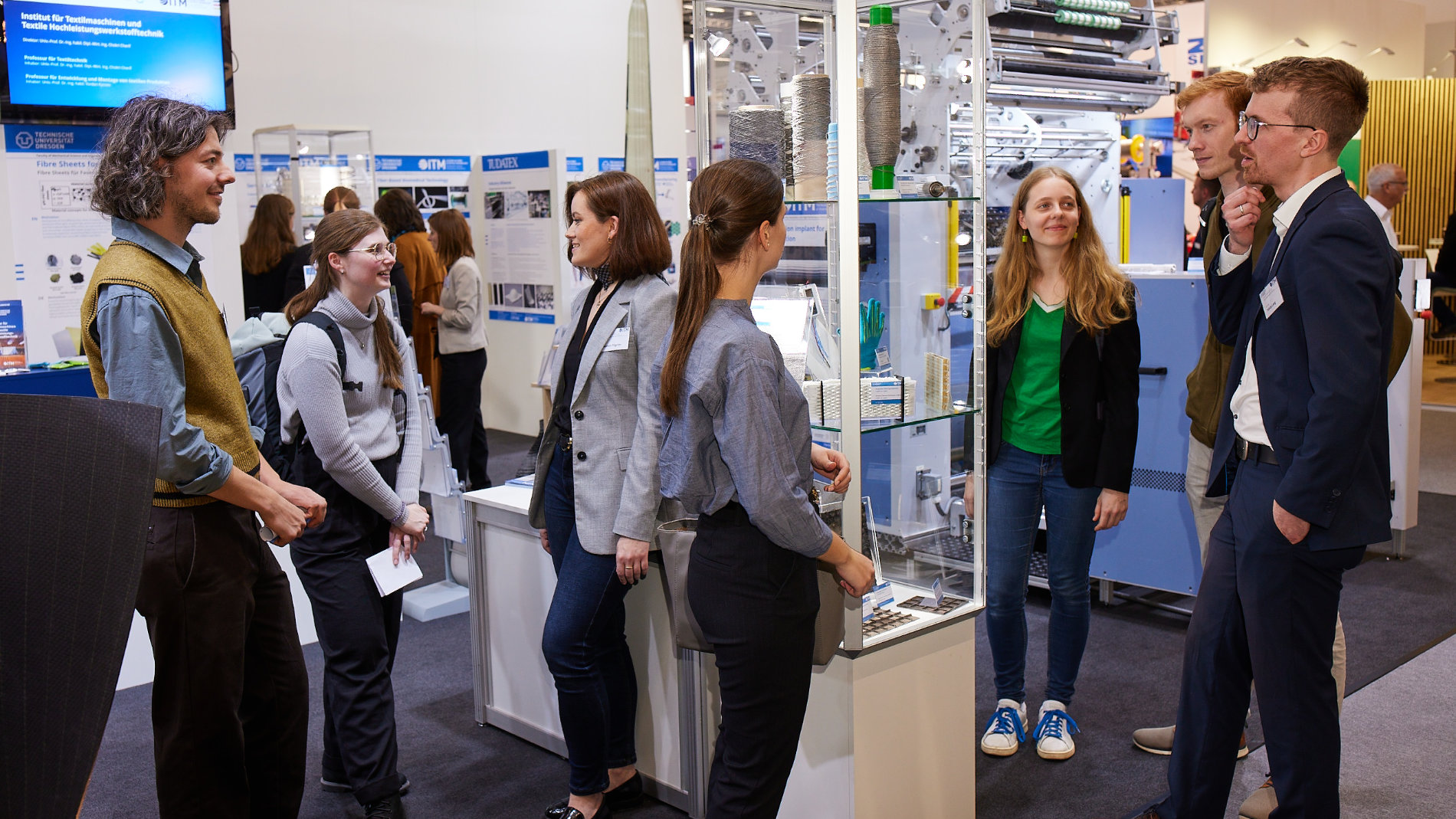 Junge Talente am Stand