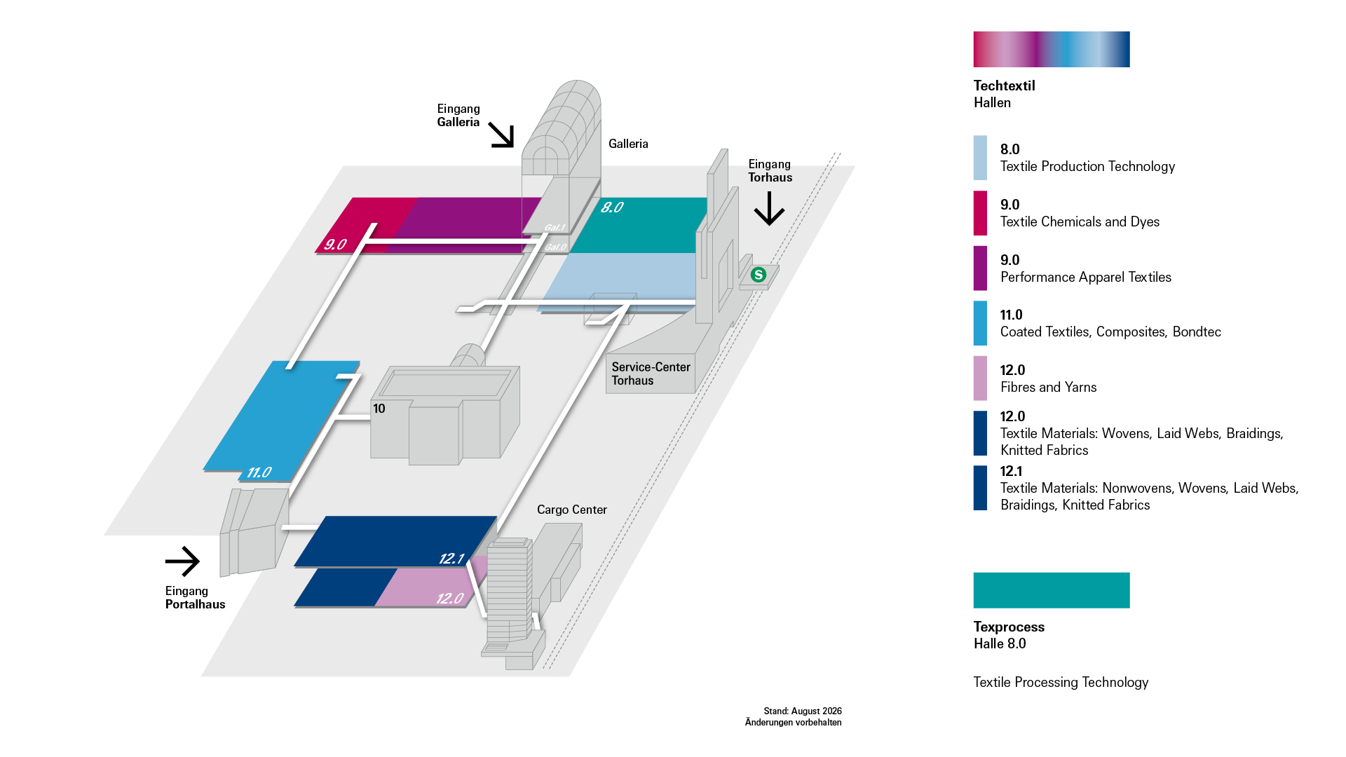Techtextil Geländeplan 2028